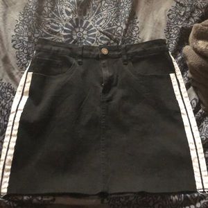 Black Jean skirt